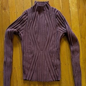 Women's Lulu's Ribbed Mauve Sweater